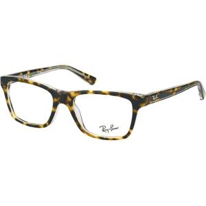 imageRayBan Kids Ry1536 Square Prescription Eyeglass FramesDark Havana on TransparentDemo Lens