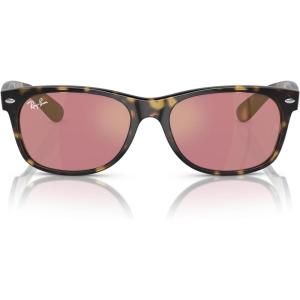 imageRayBan RB2132 New Wayfarer Square SunglassesHavanaViolet Photochromic Mirrored Gold