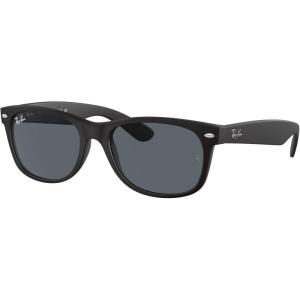imageRayBan RB2132 New Wayfarer Square SunglassesRubber BlackBlue