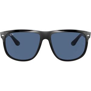 imageRayBan RB4147 Boyfriend Square SunglassesBlackDark Blue