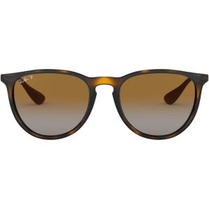 imageRayBan RB4171F Erika Low Bridge Fit Round SunglassesLight HavanaPolarized Grey Gradient Brown