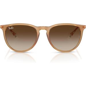 imageRayBan RB4171F Erika Low Bridge Fit Round SunglassesRubber BeigeBrown Gradient