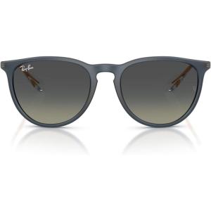 imageRayBan RB4171F Erika Low Bridge Fit Round SunglassesRubber BlueGrey Gradient
