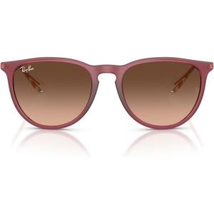 imageRayBan RB4171F Erika Low Bridge Fit Round SunglassesRubber VioletPink Gradient Brown