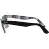 imageRayBan RB2140 Original Wayfarer SunglassesBlack on Chevron GreyBurgundyLight Grey Gradient Blue