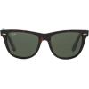 imageRayBan RB2140 Original Wayfarer SunglassesBrown Tortoise Frame With Green G15 Lenses