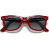 imageRayBan RB2140 Original Wayfarer SunglassesRed on Transparent GreyBlue Gradient Grey