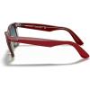 imageRayBan RB2140 Original Wayfarer SunglassesRed on Transparent GreyBlue Gradient Grey