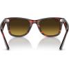 imageRayBan RB2140 Original Wayfarer SunglassesStriped RedBrown Gradient