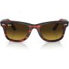imageRayBan RB2140 Original Wayfarer SunglassesStriped RedBrown Gradient