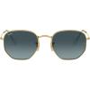 imageRayBan Rb3548n Hexagonal Flat Lens Evolve Photochromic SunglassesGoldBrown Gradient Grey