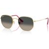 imageRayBan Rb3548n Hexagonal Flat Lens Evolve Photochromic SunglassesGoldGrey Gradient