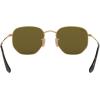 imageRayBan Rb3548n Hexagonal Flat Lens Evolve Photochromic SunglassesGoldLight Blue Flash