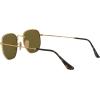 imageRayBan Rb3548n Hexagonal Flat Lens Evolve Photochromic SunglassesGoldLight Blue Flash