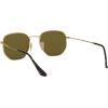 imageRayBan Rb3548n Hexagonal Flat Lens Evolve Photochromic SunglassesGoldLight Blue Flash