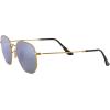 imageRayBan Rb3548n Hexagonal Flat Lens Evolve Photochromic SunglassesGoldLight Blue Flash