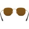 imageRayBan Rb3548n Hexagonal Flat Lens Evolve Photochromic SunglassesGoldPolarized B15 Brown