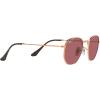 imageRayBan Rb3548n Hexagonal Flat Lens Evolve Photochromic SunglassesRose GoldPolarized Purple