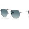 imageRayBan Rb3548n Hexagonal Flat Lens Evolve Photochromic SunglassesSilverBlue Gradient Grey