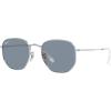 imageRayBan Rb3548n Hexagonal Flat Lens Evolve Photochromic SunglassesSilverPolarized Blue