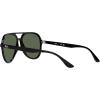 imageRayBan Rb4376 Aviator SunglassesBlackDark Green