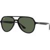 imageRayBan Rb4376 Aviator SunglassesBlackDark Green