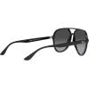 imageRayBan Rb4376 Aviator SunglassesBlackGrey Gradient