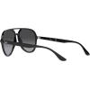 imageRayBan Rb4376 Aviator SunglassesBlackGrey Gradient
