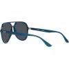 imageRayBan Rb4376 Aviator SunglassesOpal Dark BlueDark Grey