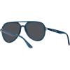 imageRayBan Rb4376 Aviator SunglassesOpal Dark BlueDark Grey