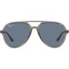 imageRayBan Rb4376 Aviator SunglassesTransparent GreyDark Blue Polarized