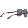 imageRayBan Rb4376 Aviator SunglassesTransparent GreyDark Blue Polarized