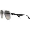 imageRayBan Rb4376 Aviator SunglassesTransparentGrey Gradient
