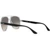 imageRayBan Rb4376 Aviator SunglassesTransparentGrey Gradient