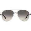 imageRayBan Rb4376 Aviator SunglassesTransparentGrey Gradient