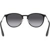 imageRayBan Womens Rb3539 Erika Metal Round SunglassesBlackLight Grey Gradient Grey