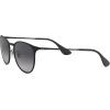 imageRayBan Womens Rb3539 Erika Metal Round SunglassesBlackLight Grey Gradient Grey