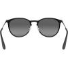 imageRayBan Womens Rb3539 Erika Metal Round SunglassesBlackPolarized Light Grey Gradient Grey
