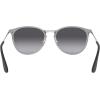 imageRayBan Womens Rb3539 Erika Metal Round SunglassesMetallic GreyLight Grey Gradient Dark Grey