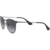 imageRayBan Womens Rb3539 Erika Metal Round SunglassesMetallic GreyLight Grey Gradient Dark Grey