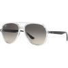imageRayBan Rb4376 Aviator SunglassesTransparentGrey Gradient