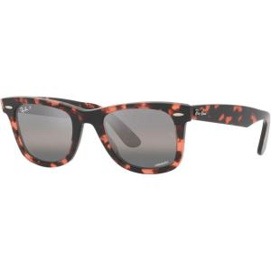 imageRayBan RB2140 Original Wayfarer SunglassesPink HavanaPolarized Clear Gradient Dark Grey
