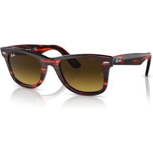 imageRayBan RB2140 Original Wayfarer SunglassesStriped RedBrown Gradient