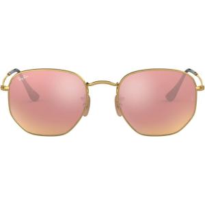 imageRayBan Rb3548n Hexagonal Flat Lens Evolve Photochromic SunglassesGoldCopper Flash