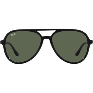 imageRayBan Rb4376 Aviator SunglassesBlackDark Green