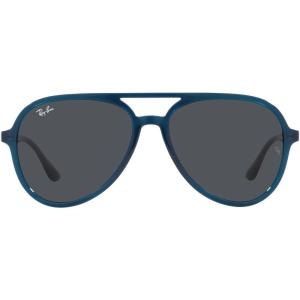 imageRayBan Rb4376 Aviator SunglassesOpal Dark BlueDark Grey
