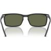 imageRayBan Rb4435 Rectangular SunglassesBlackPolarized Green