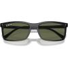 imageRayBan Rb4435 Rectangular SunglassesBlackPolarized Green