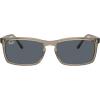imageRayBan Rb4435 Rectangular SunglassesTransparent BrownBlue