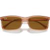imageRayBan Rb4435 Rectangular SunglassesTransparent BrownBrown